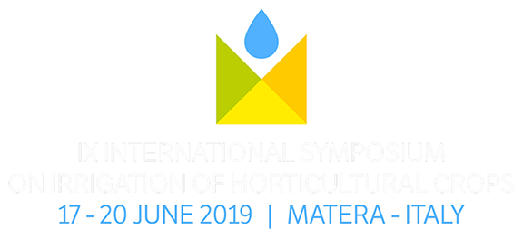 The IX ISHS International Symposium on Irrigation of Horticultural Crops, Matera (Italy)